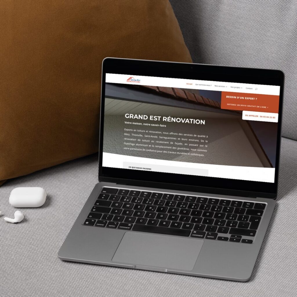 Site internet Grand Est Rénovation réalisé par Schmitz Agence Web